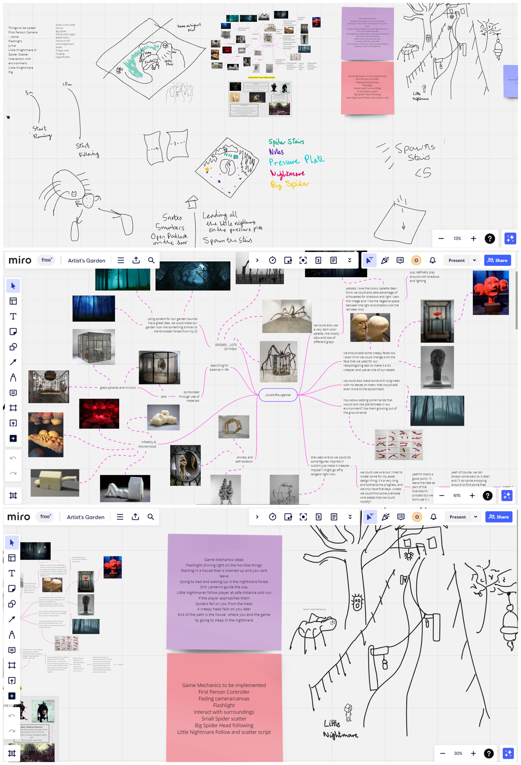 Early Ideas Sketch in Miro